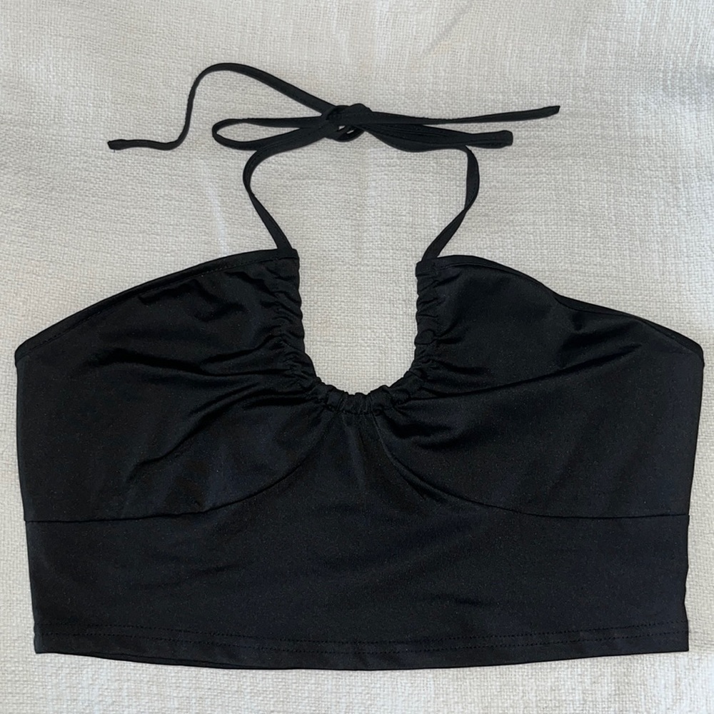 Shein Black Halter top - Large